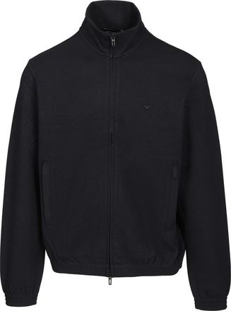 Emporio Armani Zip-through Sweatshirt - Heren - Vesten met rits - Blauw - S - Hoodies & sweatvesten