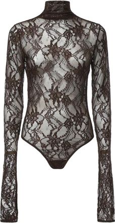Andamane Ziggy Bodysuit - Dames - Bodies - Bruin - M - Tweed - Tops