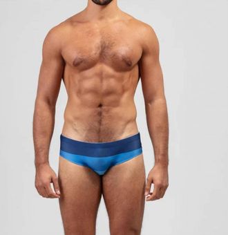 Ron Dorff Swim Briefs Big Stripes In Navy
