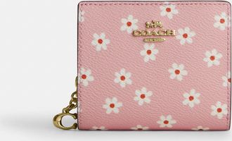 Coach Snap Wallet With Floral Print