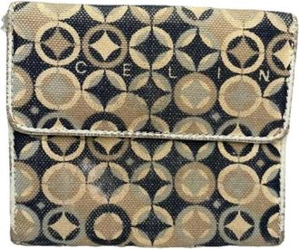 Celine Pre-owned Triomphe Portemonnee - Dames - Vintage Accessoires - Veelkleurig - ONE Size - Katoen - Vintage