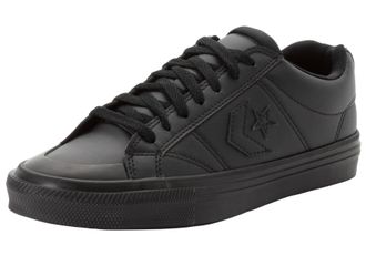 Converse Sneaker CONVERSE SPORT CASUAL FAUX LEATHER, Herren, Gr. 40,5, schwarz (schwarz, schwarz, total eclipse), Synthetik, Schuhe Sneaker