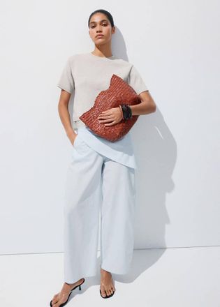 Mango Pullover maglia bordo pizzo grigio chiaro/pastello - Donna - XXS - MANGO