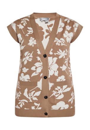 Usha Slipover Dames taupe/gebroken wit