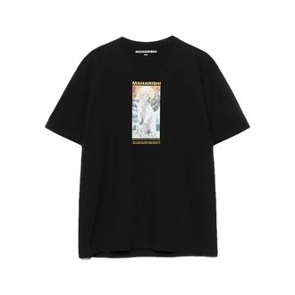 maharishi T-Shirts, male, Black, L, Alaskan Polar Bears Tee