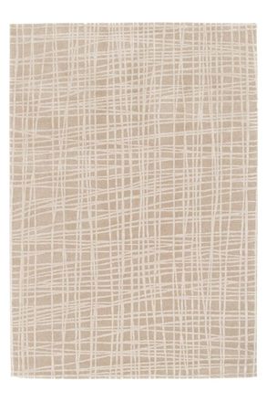 AFK Living Alfombra con efecto relieve marr&oacute;n 120 x 170 cm