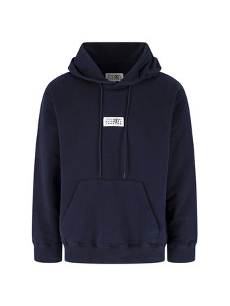 Maison Margiela Navy Cotton Numeric Hoodie