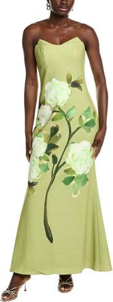 Badgley Mischka Strapless Placement Gown