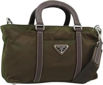Prada Pre-owned Vintage Handbag - Dames - Vintage Handtas - Groen - ONE Size - Vintage