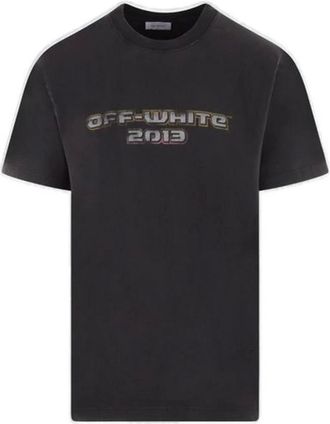 Off-white T-shirt in Cotone con Grafica Caravaggio - - Tops - Uomo - Nero - S