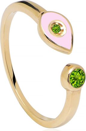 Gabi Rielle Evil Eye Adjustable Ring in Gold at Nordstrom Rack