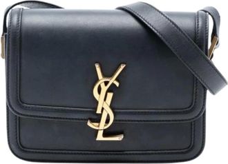 Saint Laurent Pre-owned Cross Body Bags, female, Black, Size: ONE SIZE Pre-owned The Solferino