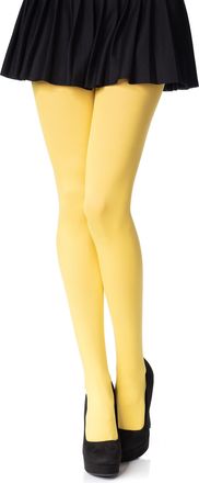 Romartex Opaque 100 Denier Tights, 23 Colours, Sizes S-XL, XL, yellow