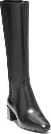 Cole Haan Serenna Tall Boot in Black Leather at Nordstrom Rack, Size 6.5
