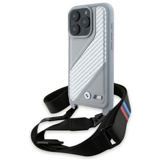 OEM Bmw Bmhcp16l23psccg Iphone 16 Pro 6.3 Gris/gris Estuche R&iacute;gido M Edition Carbon Stripe & Strap