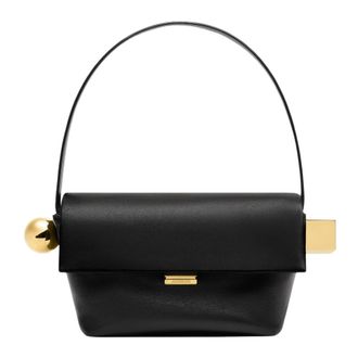 Jacquemus Shoulder Bags, female, Black, Size: ONE SIZE The Rond Carr&eacute;