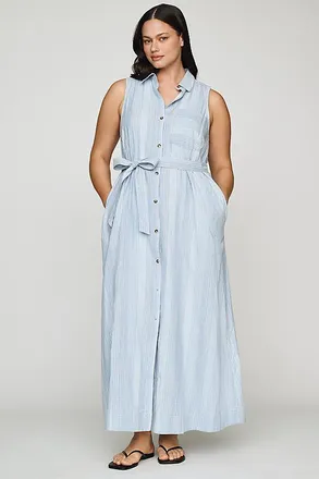 Maeve Mona Cotton Shirt Dress by Maeve