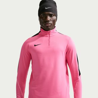 Nike Mens Strike Dri-FIT Soccer Drill Top in Pink | IF1455-684