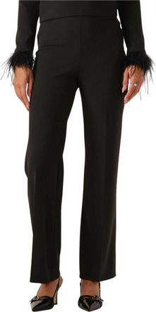 Ana Alcazar Broeken, Dames, Zwart, 2Xl, Leer, Broeken No Feathers