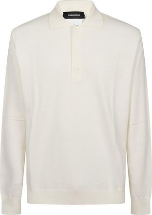 Dsquared2 White V-neck Shirt