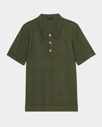 Rails Men & apos;s Linden Diamond Cotton Knit Polo Shirt