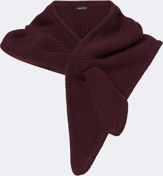 Miu Miu Wool and cashmere shawl