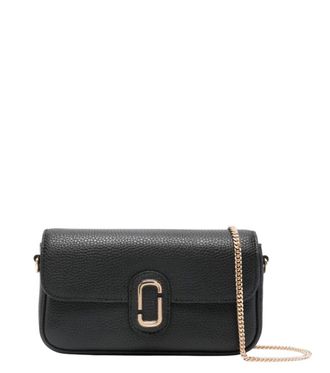 Marc Jacobs Black Pebble J Mini Crossbody Bag