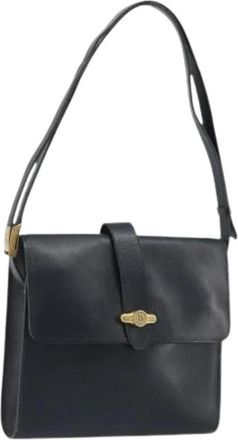 Dior Pre-owned Vintage Schoudertas - Dames - Vintage Schoudertas - Blauw - ONE Size - Leer - Vintage