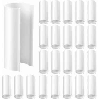 OEM Clips Para Invernadero, Paquete De 32 Bridas De 19 Mm Para Sujetar Cubiertas A Invernaderos De Jard&iacute;n, L&aacute;minas, Plantas, Color Blanco