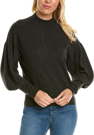 Autumn Cashmere Mock Neck Drop-Shoulder Cashmere Sweater