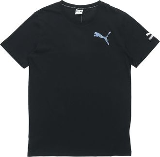 Puma Casual Graphic T-Shirt Black White Blue 596631-01