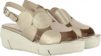 Wonders Womens Bubble Wedge Sandals In Platino