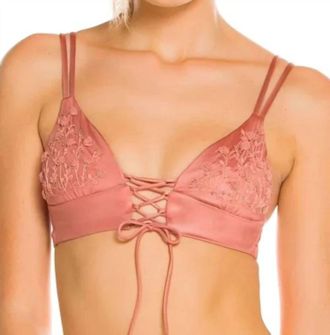 Agua Bendita Mia Palette Bikini Top In Aura
