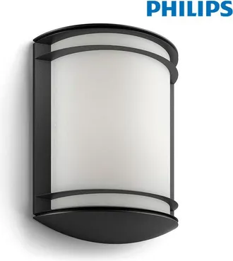 Philips Lampada da parete a led 6w 600lm 4.000k nero antilope Philips