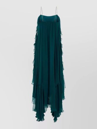 Chlo&eacute; muslin long dress flowing silhouette