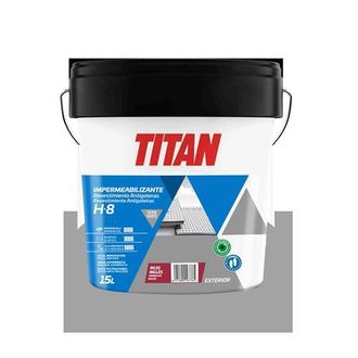 Titan Revestimiento Acrilico Antigoteras H8 Rojo 15l