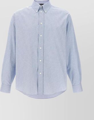 Fendi heavenly patterned shirt collar cuffs sleeves