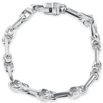 Pompeii3 Mens Designer Link 14k Gold (37gram) or Platinum (61gram) 6-7.5mm Bracelet 8.5