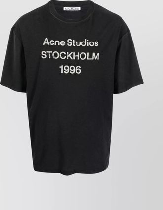 Acne Studios cotton-hemp blend logo t-shirt