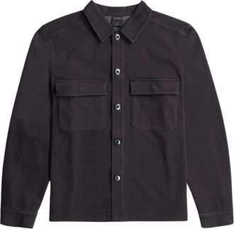 G-Star Washed HB Overshirt - Heren - Casual Overhemden - Zwart - M - Katoen - Overhemden