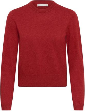 Inwear Kellsie LS Pullover - Dames - Ronde hals truien - Rood - XL - Wol - Truien & Vesten