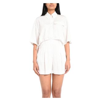 Patrizia Pepe Patrizia Pepe, Shirts, female, White, Size: XS Cropped Shirt