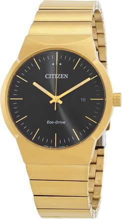 Citizen Axiom Eco-Drive Black Dial Unisex Watch BM7582-56E