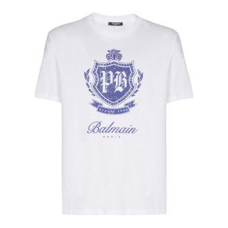 Balmain Hombre, Camisetas, Blanco, Talla: 2XL