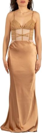 Elisabetta Franchi Mujer, Vestidos, Beige, Talla: L