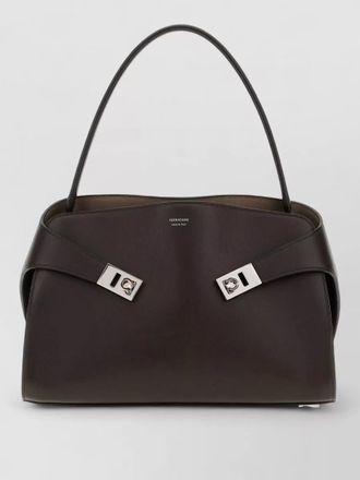 Ferragamo leather medium hug soft shoulder bag