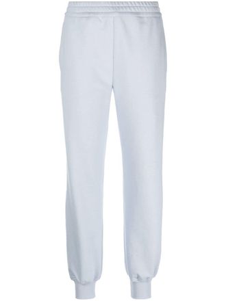 Alexander McQueen logo-print track pants - Blue