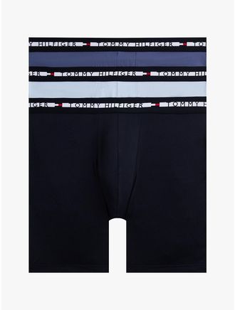 Tommy Hilfiger Mens TH Comfort+ Boxer Brief 3-Pack - Blue - S