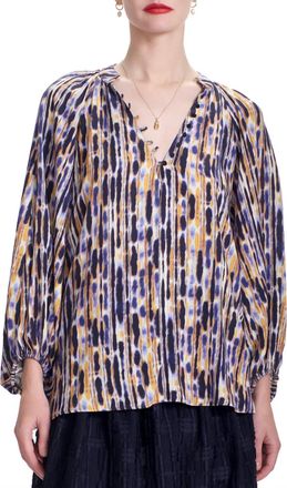 Corey Lynn Calter Noemie Top In Drizzle Stripe