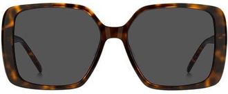 BOSS 57mm Sunglasses in Havana/grey at Nordstrom